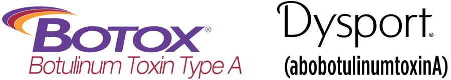 botox and dysport logos